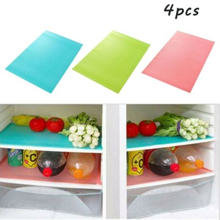 4PCs Refrigerator Pads Fridge Mats