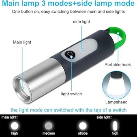 Multi-functional Rechargeable Flashlight