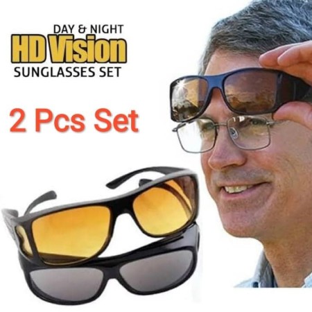 2in1High Quality Night Vision & HD Polarized Anti-Glare Sun Glass