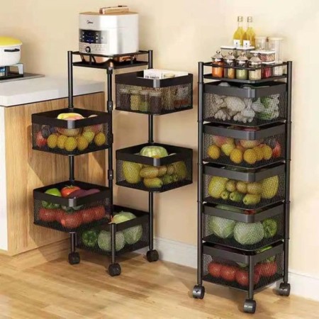 5 Layer Square  Shape Kitchen Rack