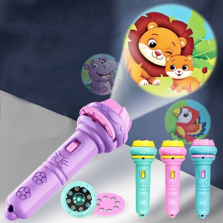 Mini Flashlight Slide Projector Toy For Kids