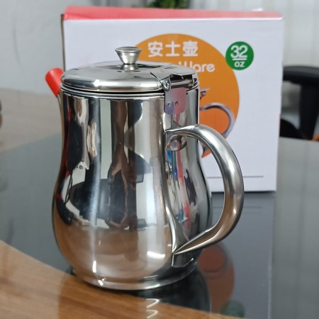 500 ML Stainless Steel Oil Pot with Strainer