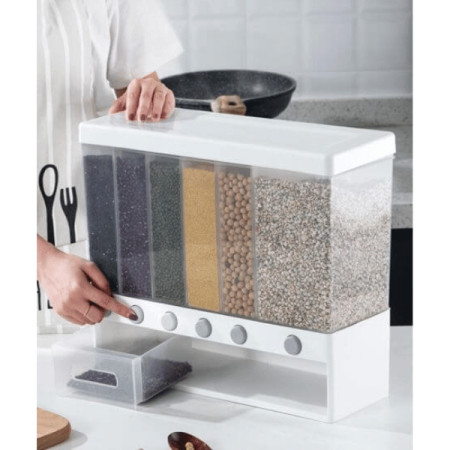 6 in 1 Wall Mount Kitchen Spice Containers