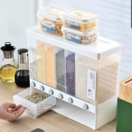 6 in 1 Wall Mount Kitchen Spice Containers