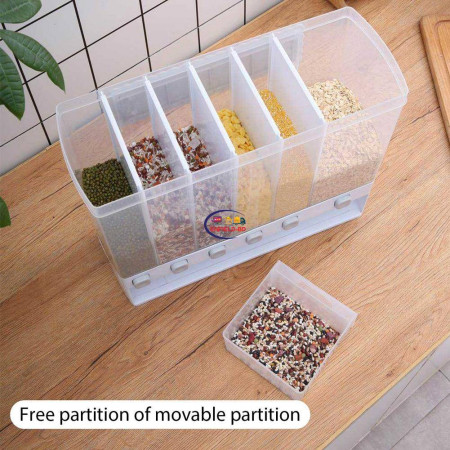 6 in 1 Wall Mount Kitchen Spice Containers