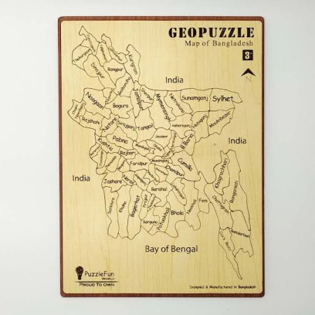 Puzzle Bangladesh map Bangla