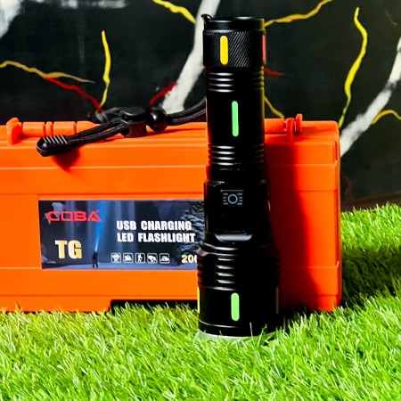 COBA TGX6  LED Flashlight Fluorescent Absorbing Film Luminous Tactical Flashlight