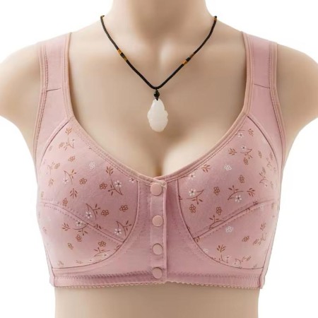 2 Pcs Original Cotton Front Button Bra Made in China
