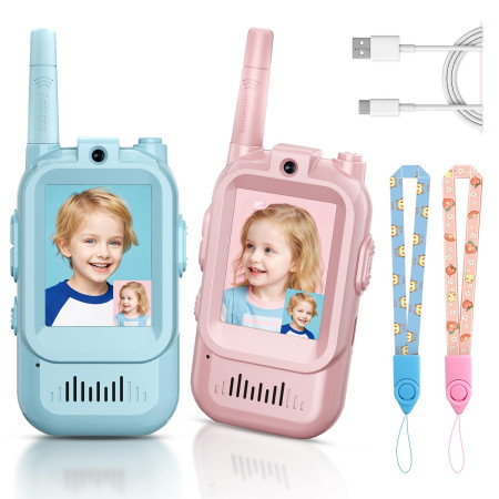 2pcs Video Walkie Talkies for Kids