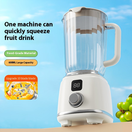 White Portable Juicer Blender 600ml Electric Fruit Juicer USB Charging
