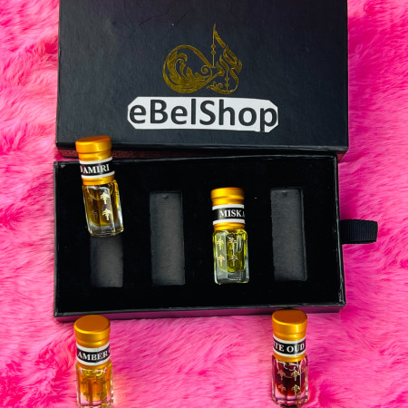 4Pcs  Attar White Oud,Misk Al Oud, Amber Oud, Oud Amiri