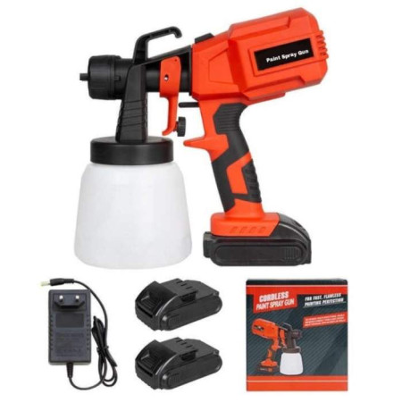Paint Sprayer Gun Machine With 1200 W double battery and 1000ML