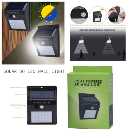( 2 Pcs )Solar LED Outdoor Solar Power Sensor Light