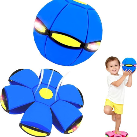 (2 Pcs ) Flat-to-Ball Magic Toy New