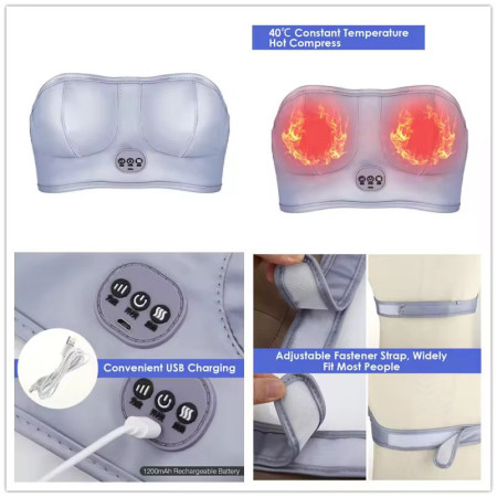 Breast Chest Massager Vibrator Lactation Massager Enlarge Massage