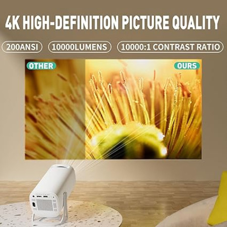 Gaming 4K 1200P Support Portable WiFi  Android 11 Projector