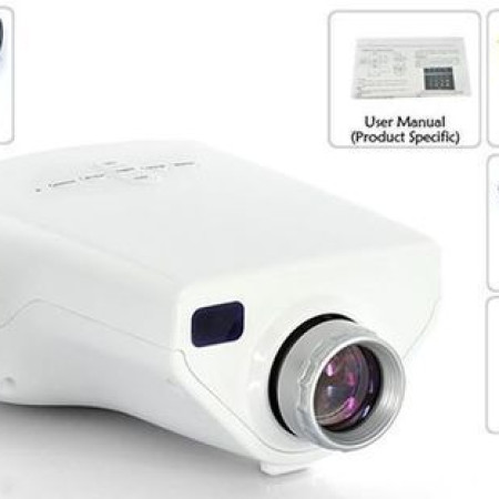 E03 Portable LED Projector Home Children Early Education HD Mini Projector