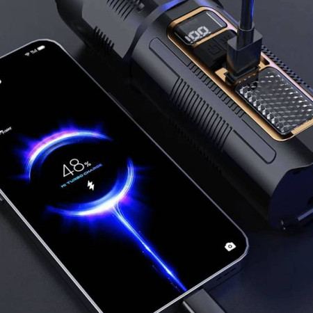 X-55 LED Multifunction Flashlight with Power Bank