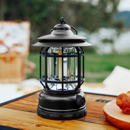 Rechargeable Stepless Dimming Handheld LED Camping Lamp