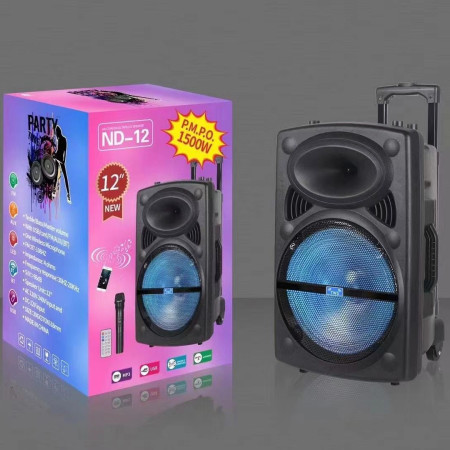 Karaoke Rechargeable Bluetooth Trolly Speaker