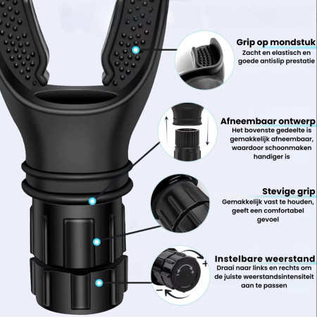 Silicone Breathing Trainer Lung Ventilator Fitness Equipment Exercise High Altitude Breathing Training Tool