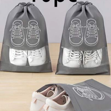 20pcs Portable Shoe Storage Organizer Bag with Transparent Window