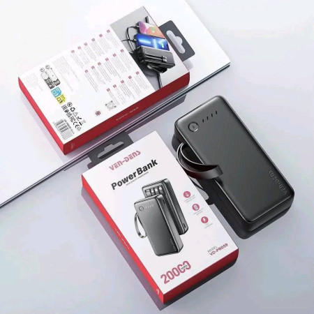 Ven-Dens VD-PB 059 Model 20000mAh Power Bank With uiisii Nick Band