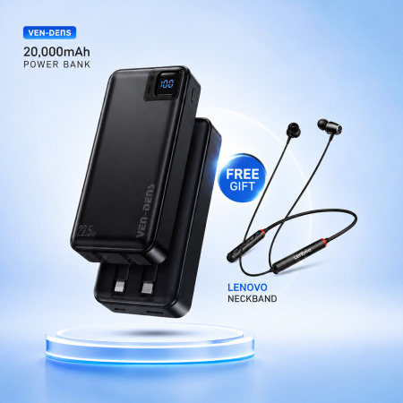 Ven-Dens VD-PB 059 Model 20000mAh Power Bank With Lenovo Nick Band