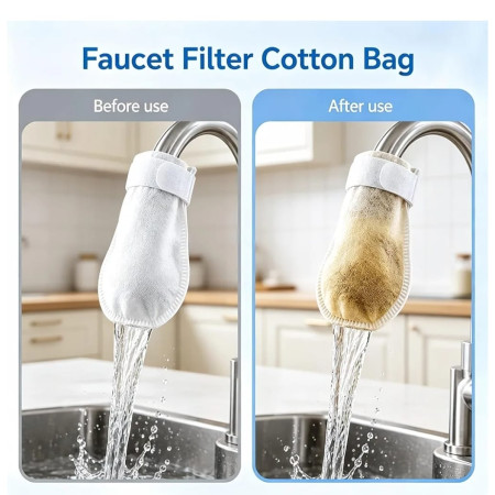 200Pcs High Density Water Filter Cotton Bag
