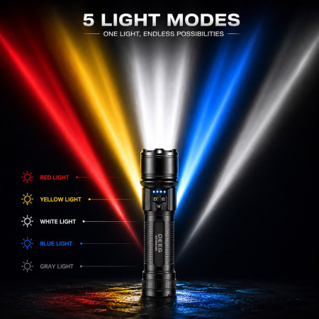 DEEG 5 Color TorchLight With Dj Light Japan