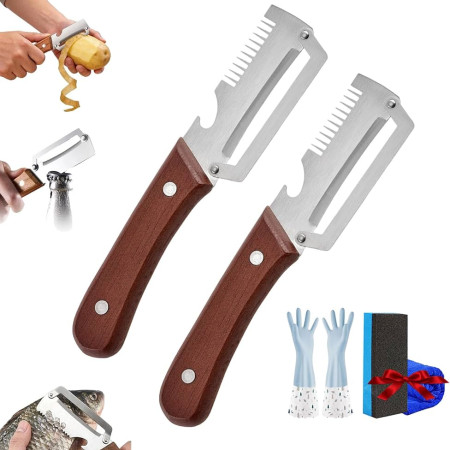 3-in-1 Scallion Shredder & Peeler