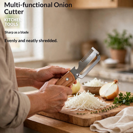 3-in-1 Scallion Shredder & Peeler