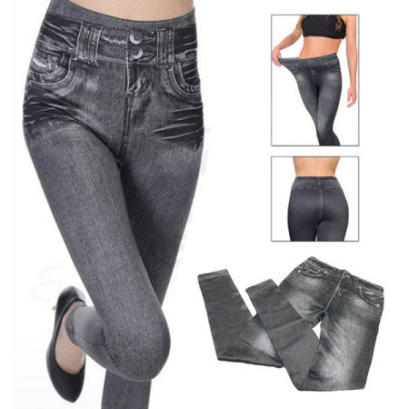 Slim N Lift Caresse Jeans Free Size (Black Color)