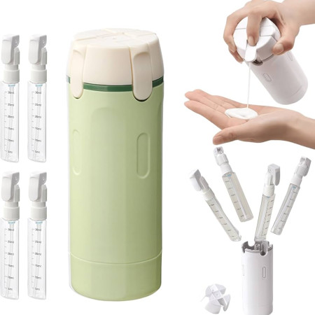 (1Pcs) 4 in 1 travel pump bottle
